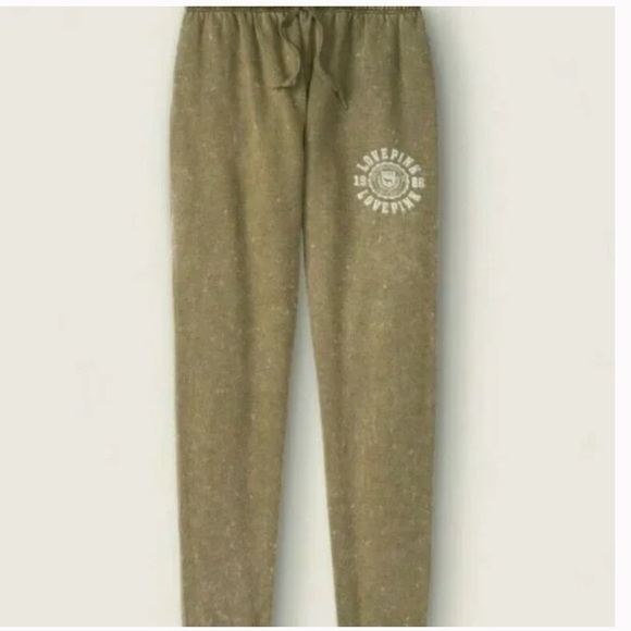 💗VS PINK Heritage Logo Graphic Everyday Lounge Classic Pant Sweatpants - Picture 2 of 6